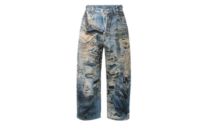 Torn Scribble Denim "Blue" P01004671