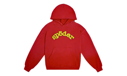 Sp5der OG Logo Hoodie "Red" SP5der08