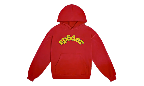 Sp5der OG Logo Hoodie "Red" SP5der08