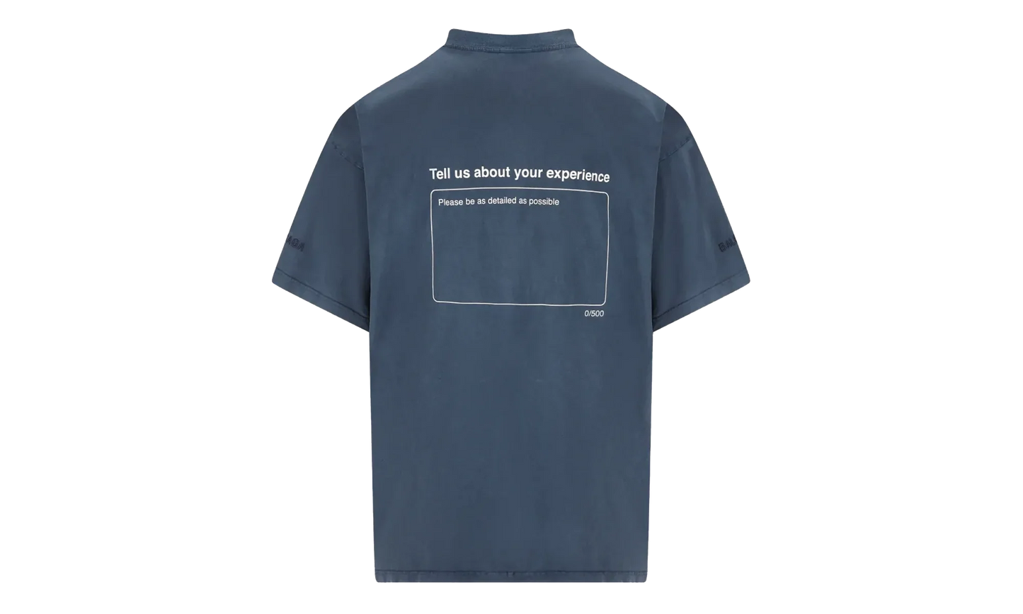 Twisted Crew Neck T-Shirt "Washed Navy" 850403 TTVL2 8806