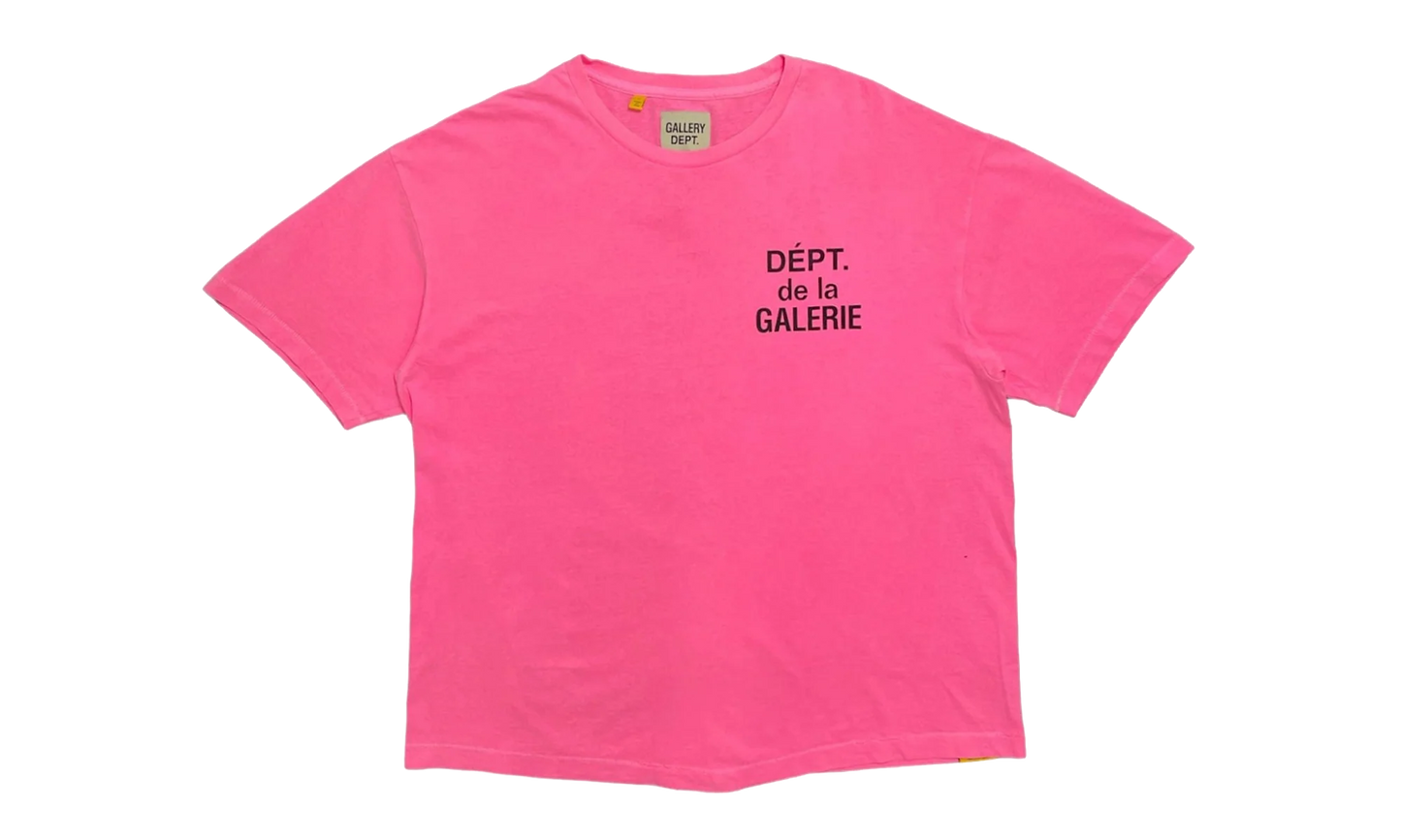 French Logo Short Sleeve Tee Shirt "Flo Pink" GDFLSSTSFP