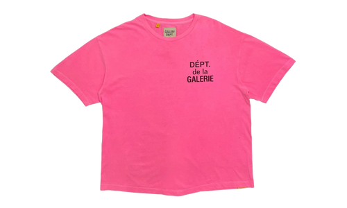 French Logo Short Sleeve Tee Shirt "Flo Pink" GDFLSSTSFP