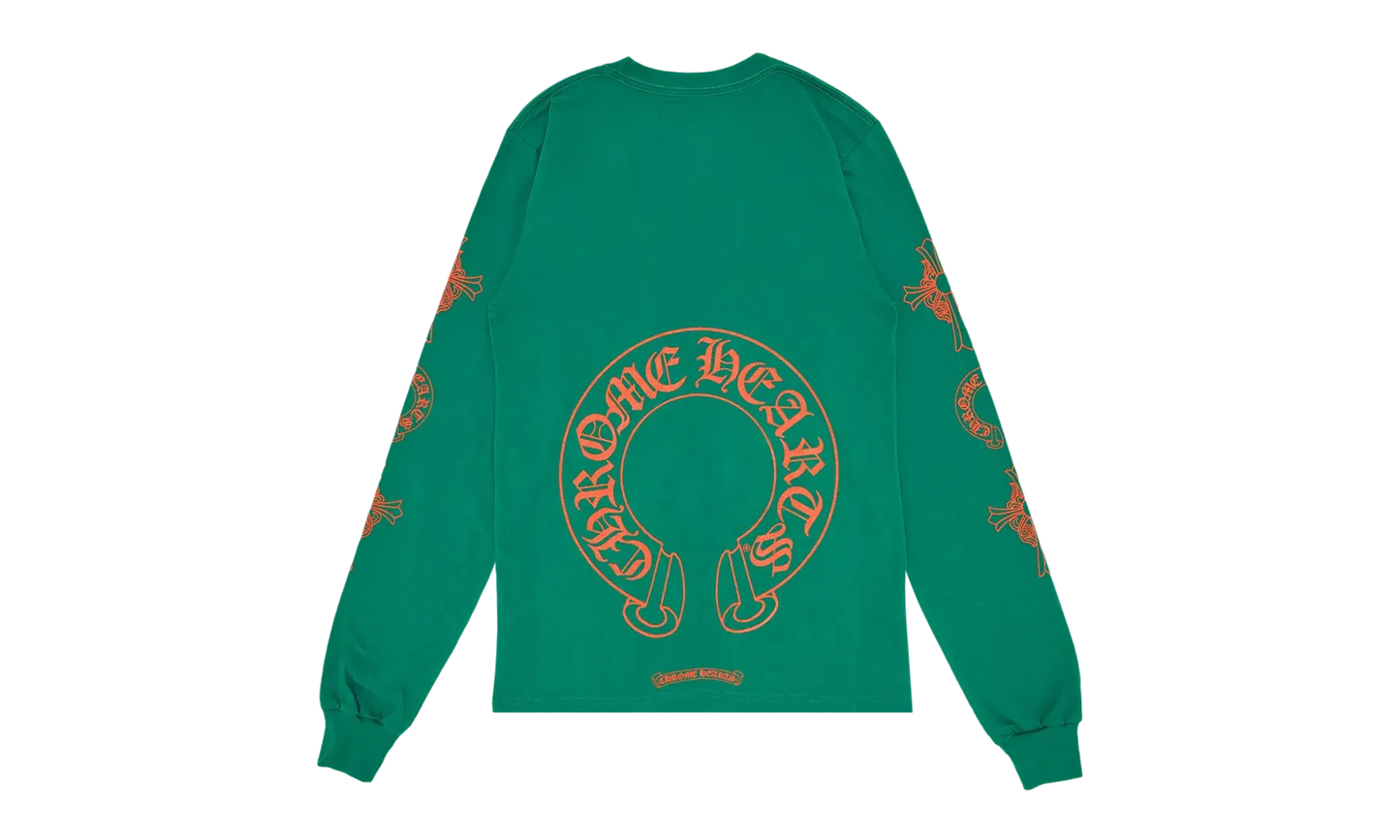 Horseshoe Cross Logo Long-Sleve "Green/Orange" CHRM0688
