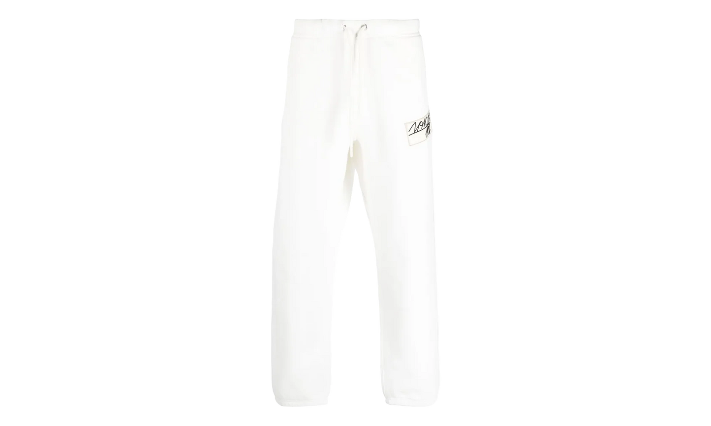 Pantalone in Felpa / Logo-Patch Track Pants "White" MON11