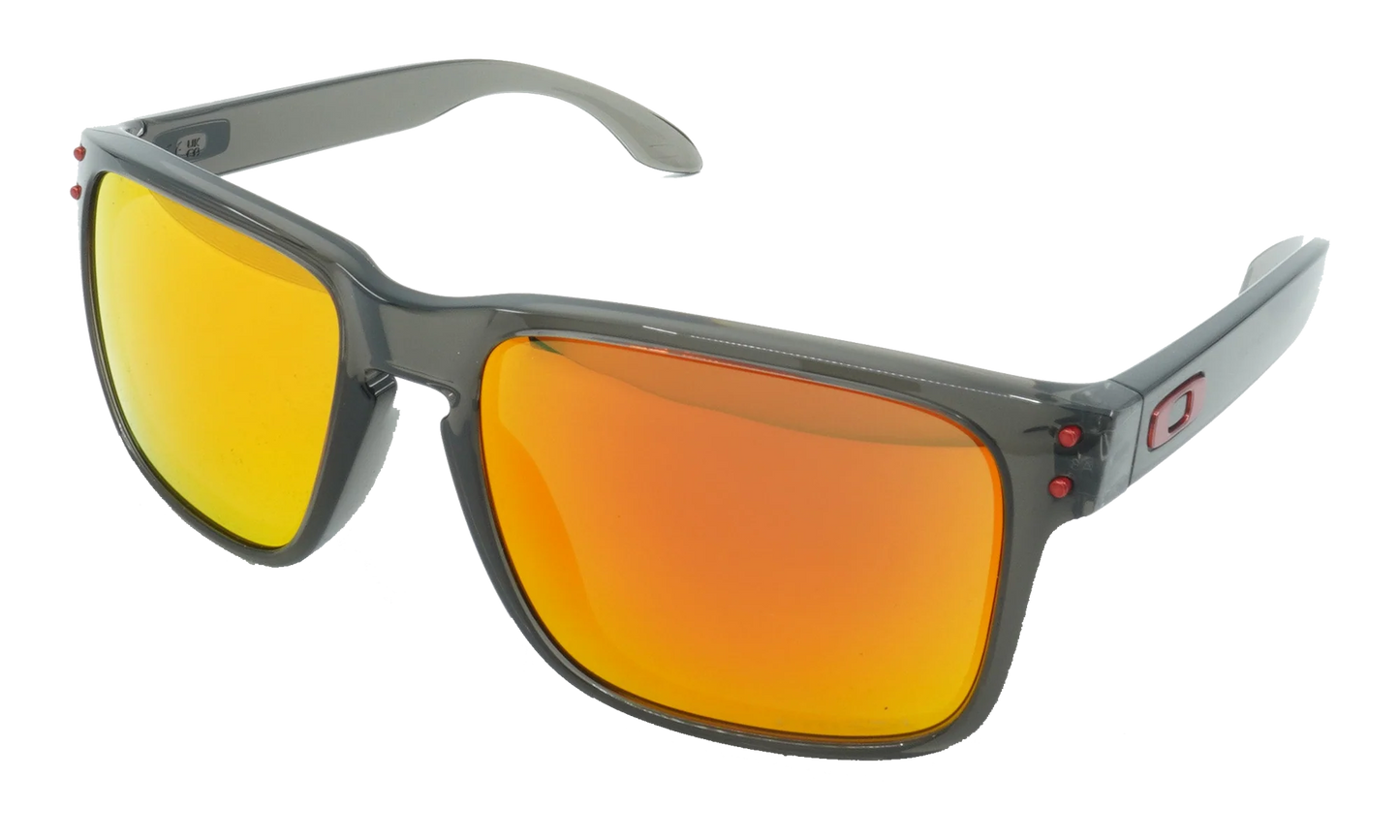 (Global Fit) Holbrook Sunglasses "Grey Smoke / PRIZM Ruby Iridium" OO9244 28