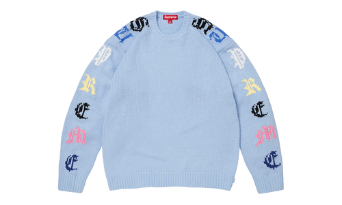 Old English Sleeves Sweater "SS26 - Light Blue" SU27138