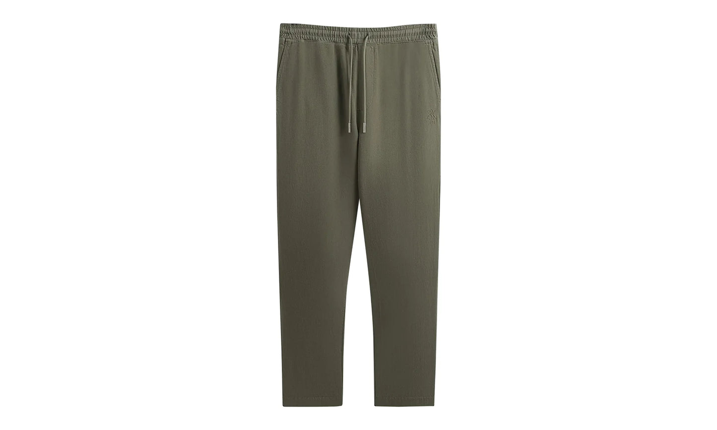 Washed Denim Barrow Pant "Olive" KHM060567 331