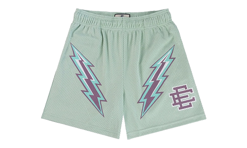EE BASIC SHORT "SS24 - Bolt Silt Green/Purple" EE684