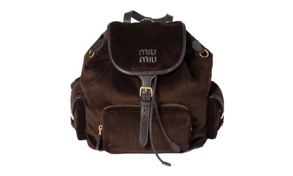 Velluto Righe Zaino Handbags WMNS "Ebano" 5BZ042 V OOM AF81 F0192
