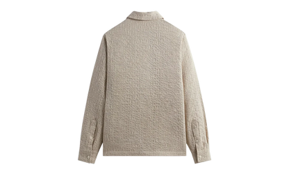 Slub Boucle Boxy Collared Overshirt "Canvas" KHM031816 210