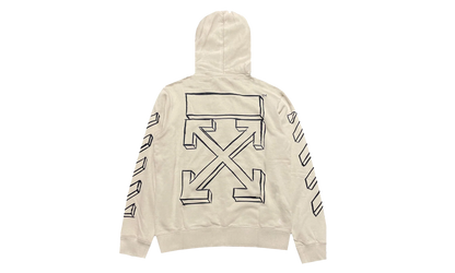 Outline Marker Arrow Hoodie "Beige" OMBB097G20FLE0021710