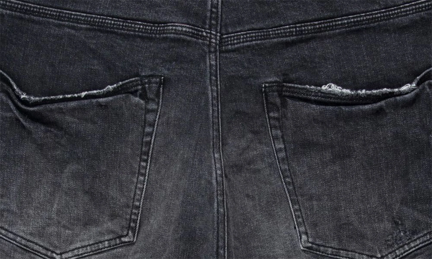 BLACK BLOWOUT RELAXED SHORTS "Black" P021 BBRH223