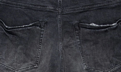 BLACK BLOWOUT RELAXED SHORTS "Black" P021 BBRH223
