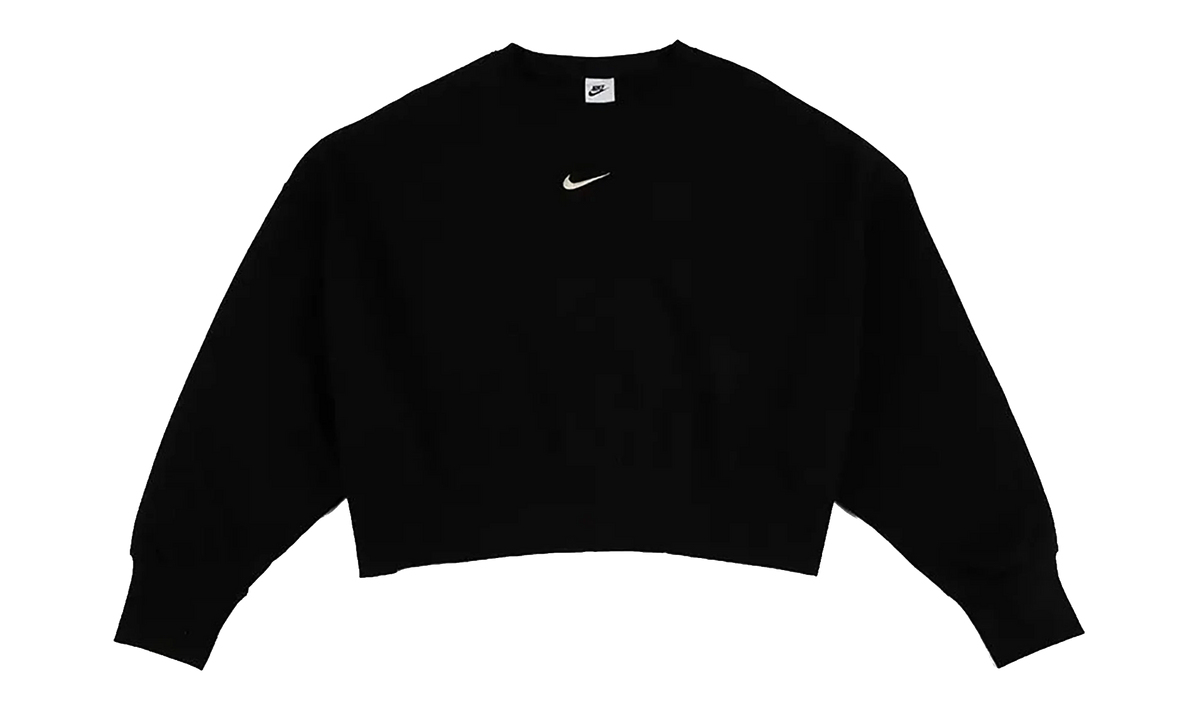 NSW Phoenix Fleece Oversized Crew Sweatshirt WMNS "Black / Sail" DQ5761 010