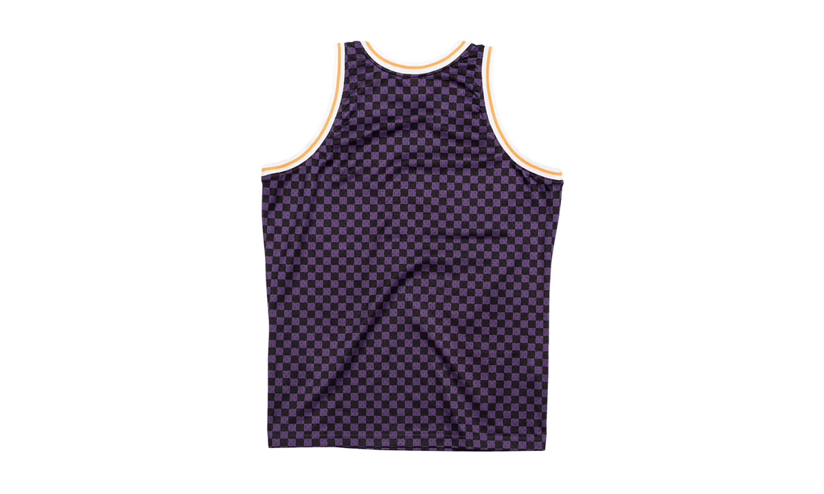 NBA Checked Swingman Jersey "Los Angeles Lakers - Purple / Black" BA8A46 LAL L MYS