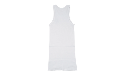Art Basel Pink Crystal Cross Tank Top "White" CHRM0674