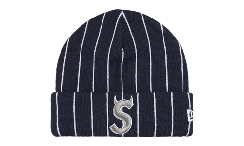 New Era Devil S Logo Beanie "SS26 - Stripe Navy" SU27488
