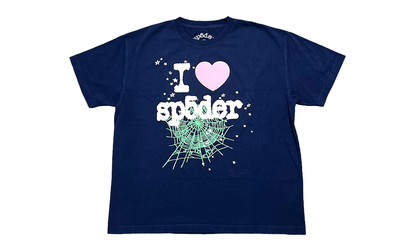 Souvenir Web Logo Short Sleeve Tee "Navy Blue" SP5der324