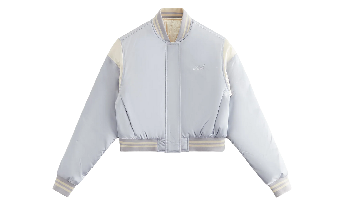 Landry Varsity Cropped Bomber "Pastel Blue" khw010187 431