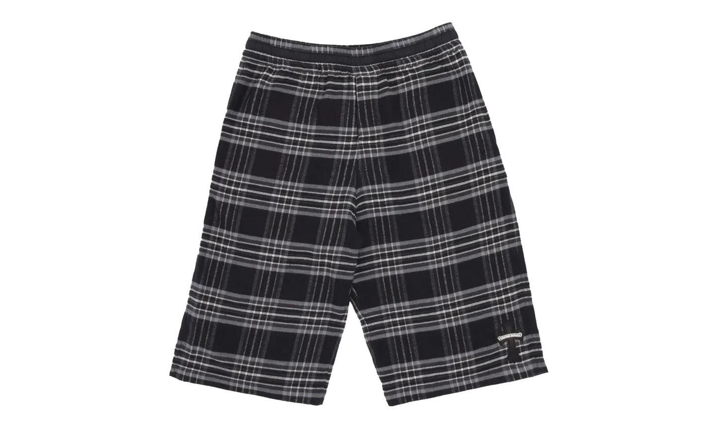 After School Flannel Shorts Cross Patch "Black" CHRM1087