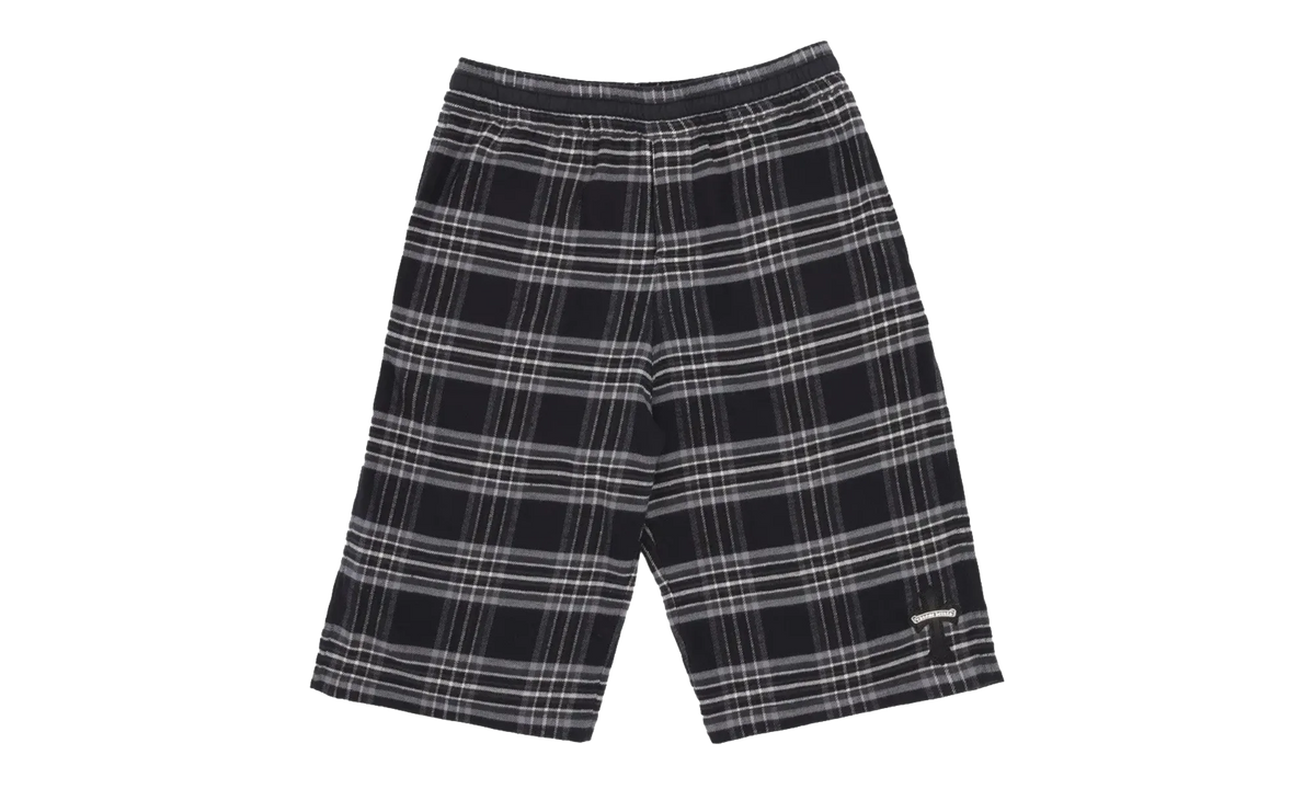 After School Flannel Shorts Cross Patch "Black" CHRM1087