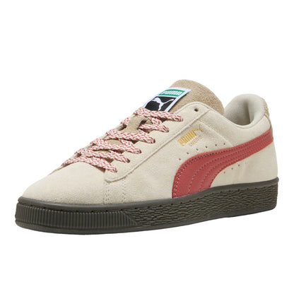 Suede Fuzzy Lace Up Sneakers