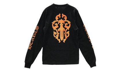 Yellow Dagger Script Logo Long Sleeve "Black" CHRM0829