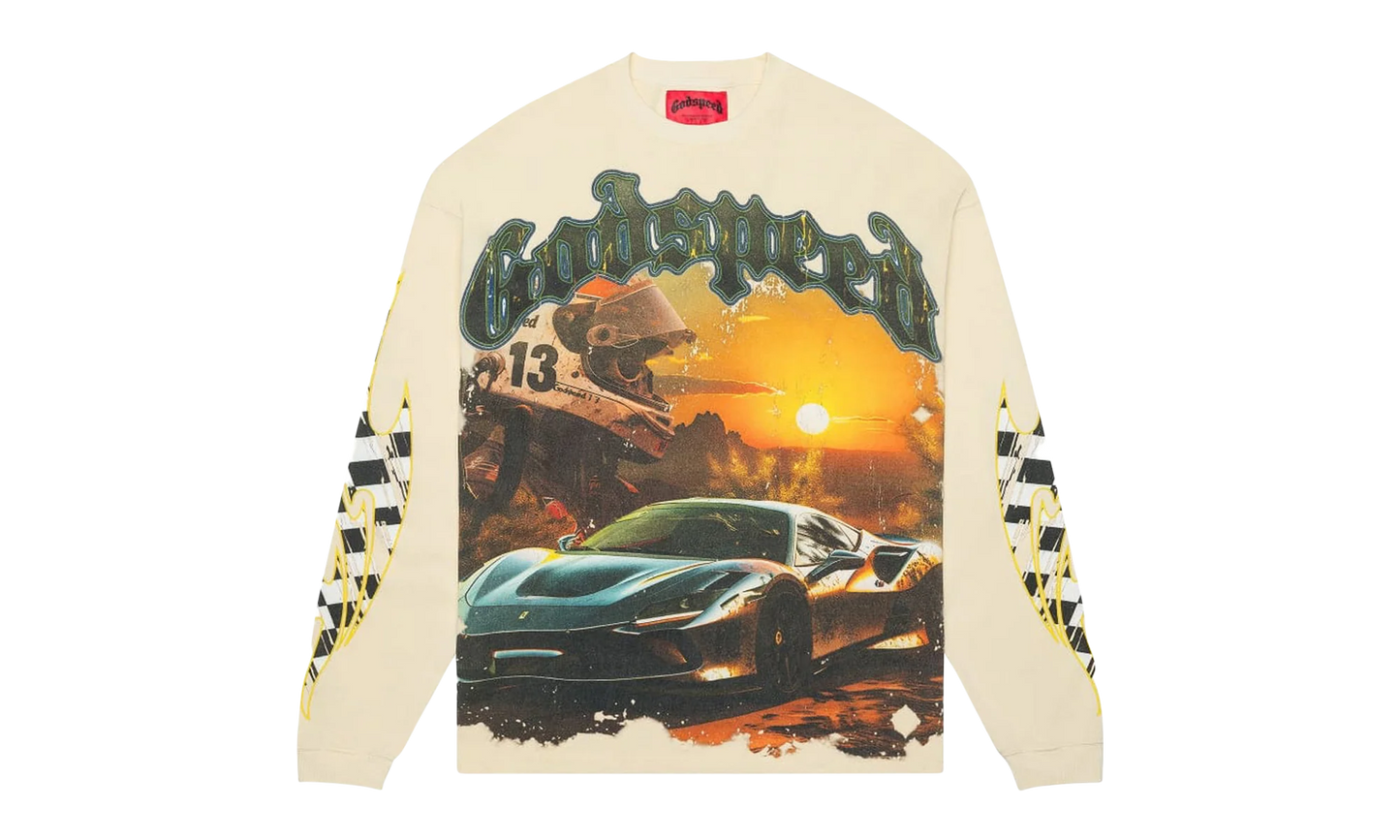 Sunset Drift Layered T-Shirt "Bone" JAT2H01K