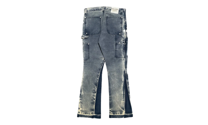 LA Flare Carpenter Pants Paint Splatter "Navy Blue Multi" GD134