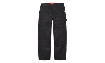 Jacquard Logos Double Knee Denim Painter Jeans "FW25 - Black" SU26911
