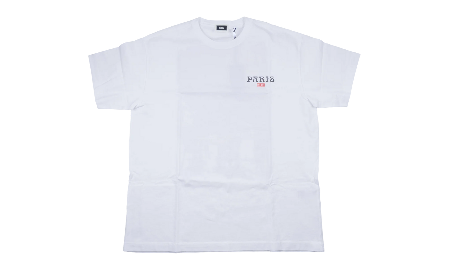Paris Eiffel Cafe Logo Tee "White" KHM034690 101