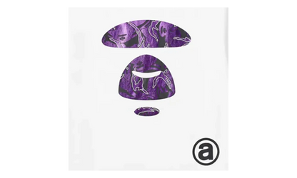 Aape Foil Moonface T-Shirt "White / Purple" CA5CEA57