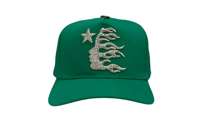 Rhinestone Snapback Hat "Green" HSR143