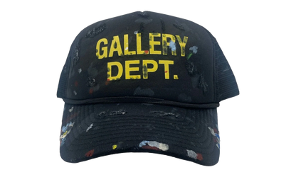 Distressed Paint Splatter Trucker Hat "Black" GD133