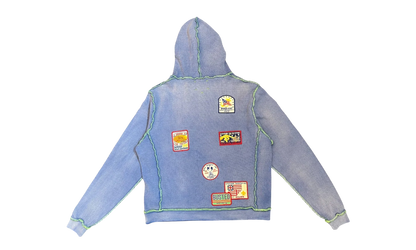 Gentlemen's Waffle Hoodie "Blue" BWA84