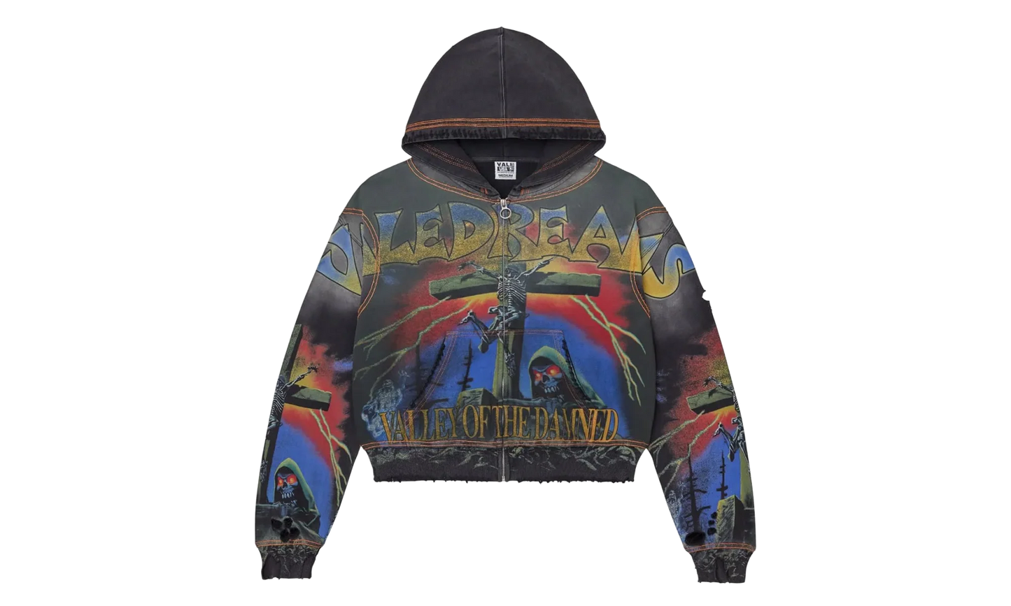 Damned Big Zip Up Hoodie "Black" VALE 11 007 VFDBZUB BK