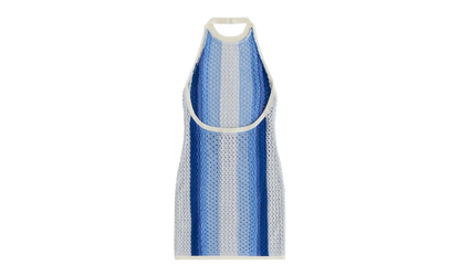 Crochet Knit Anya Mini Dress "Kyanite" KITH10