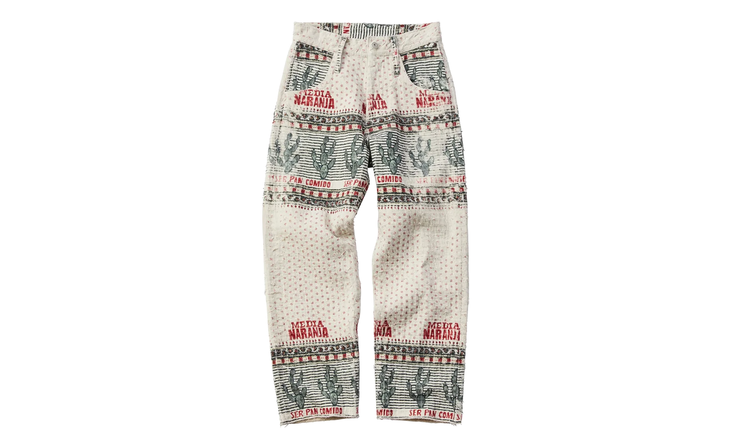 Naranja Double Cloth Denim Pants "Beige" 963576