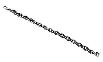 XL Paper Chain Bracelet "8 inch - Sterling SIlver" CHRM0960