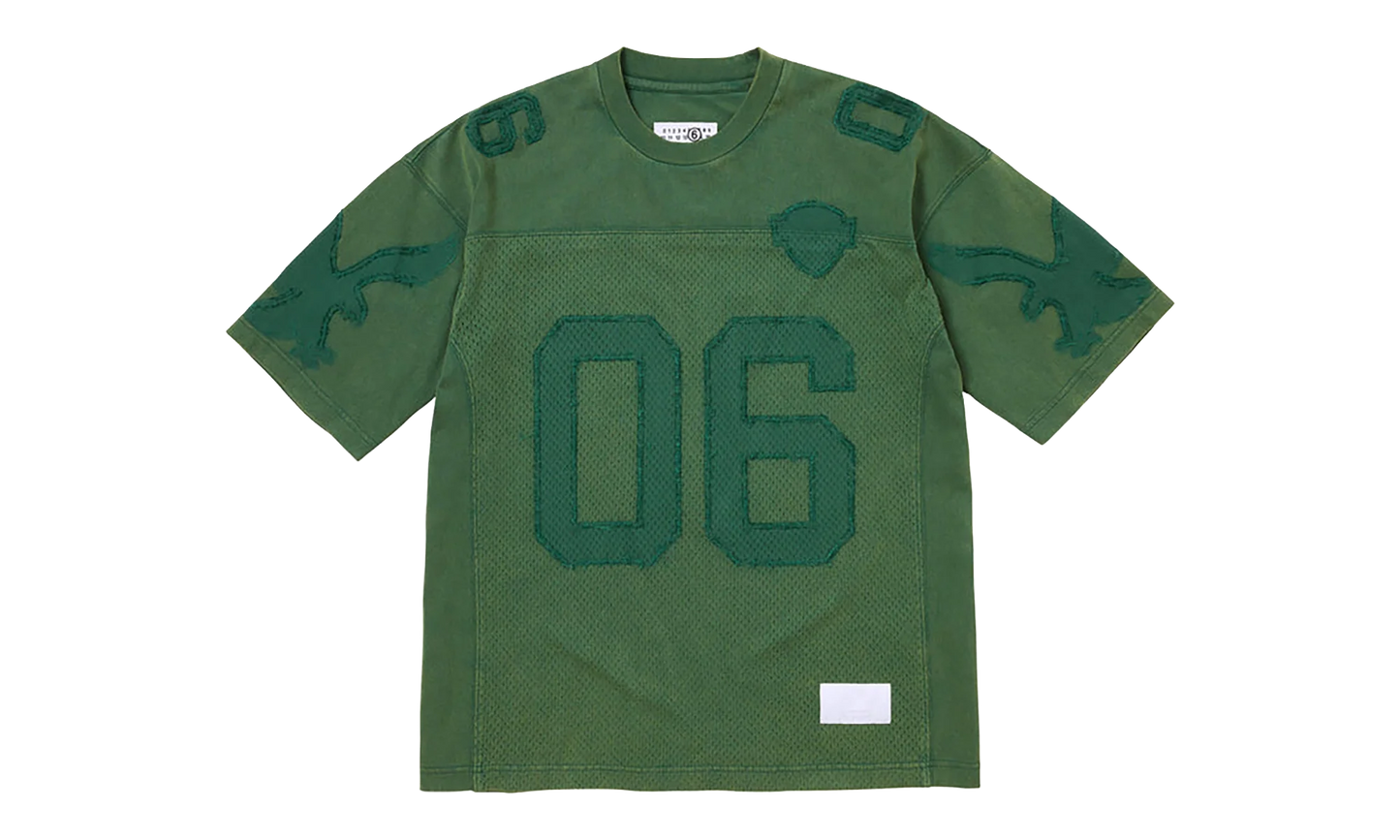 MM6 Maison Margiela Cotton Football Jersey "SS26 - Green" SU27176