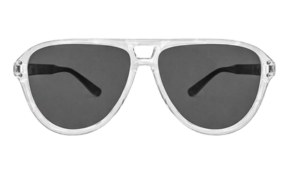 Aviator Logo Sunglasses "White / Black / Silver" XA41764AC WBS