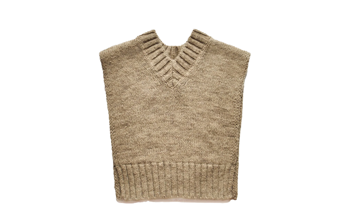 Maison Margiela Sleeveless Sweater Vest Beige "Beige" SI0TH0001S17802119M
