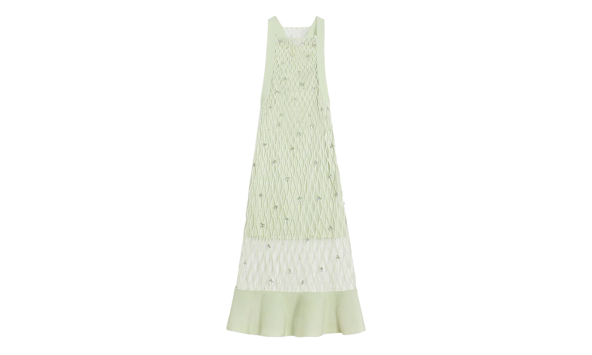 EMBROIDERED CAGE KNIT DRESS "AMANDE" RW DR9033 K033 E24 610