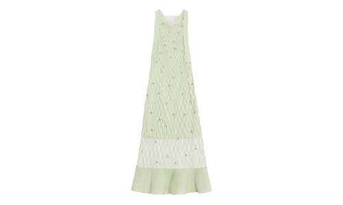 EMBROIDERED CAGE KNIT DRESS "AMANDE" RW DR9033 K033 E24 610
