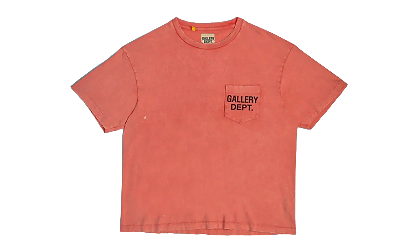 Vintage Pocket Tee "Sun Wash Red" GD021