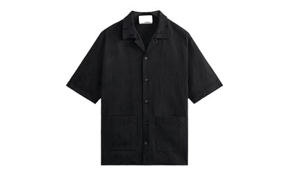 Jacquard Faille Reade Shirt "Black" KITH26