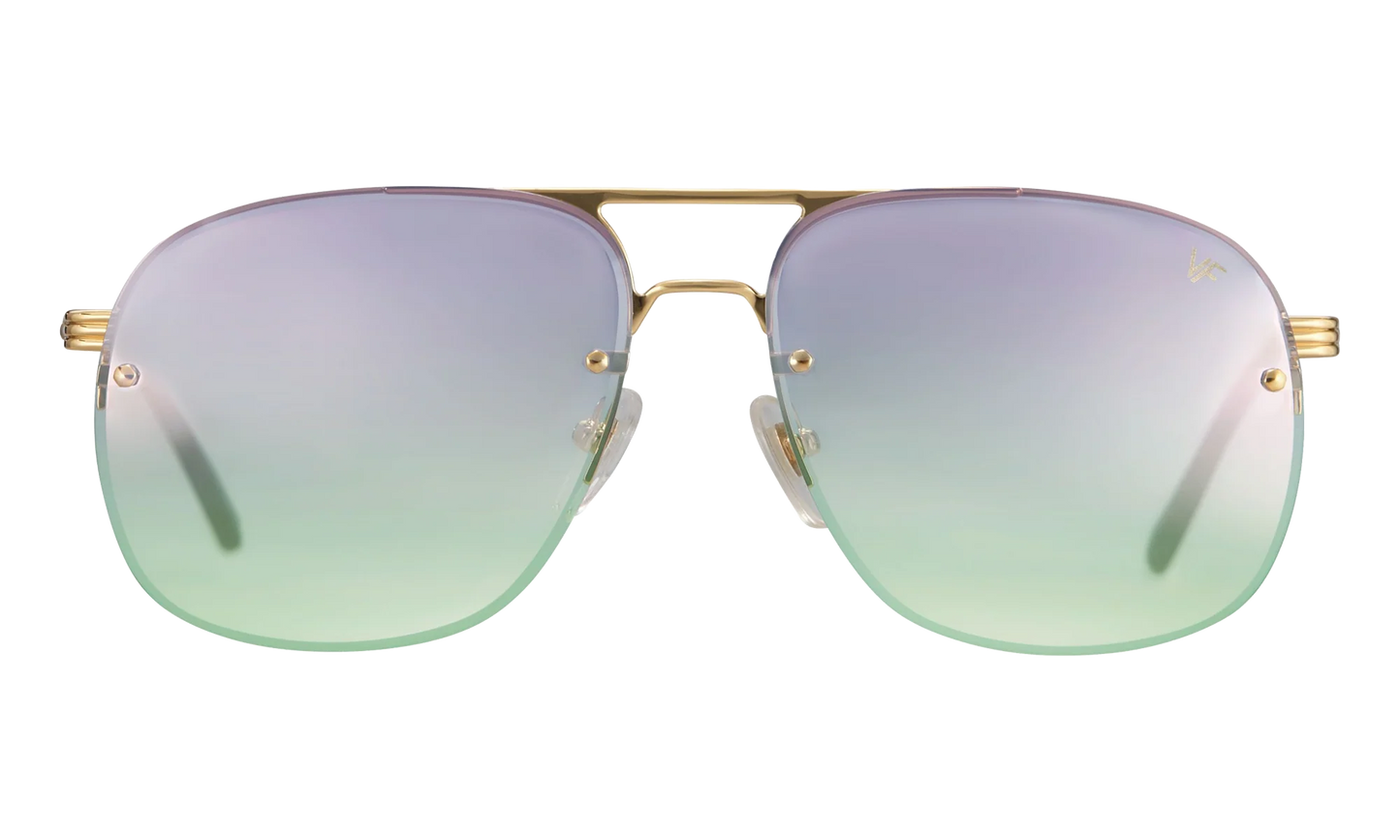 Snatch Bevel Rimless Drill Mount 18KT "Yellow Gold / Pastel Mauve Gradient" DMSN2 0009 48C2
