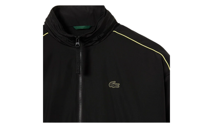 Contrast Water Resistant Zipped Taffeta Jacket "Black / Yellow" BH1607 6TV