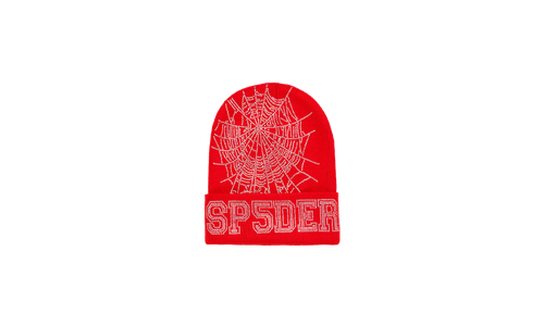 Rhinestone Web Beanie "Red" SP5der49