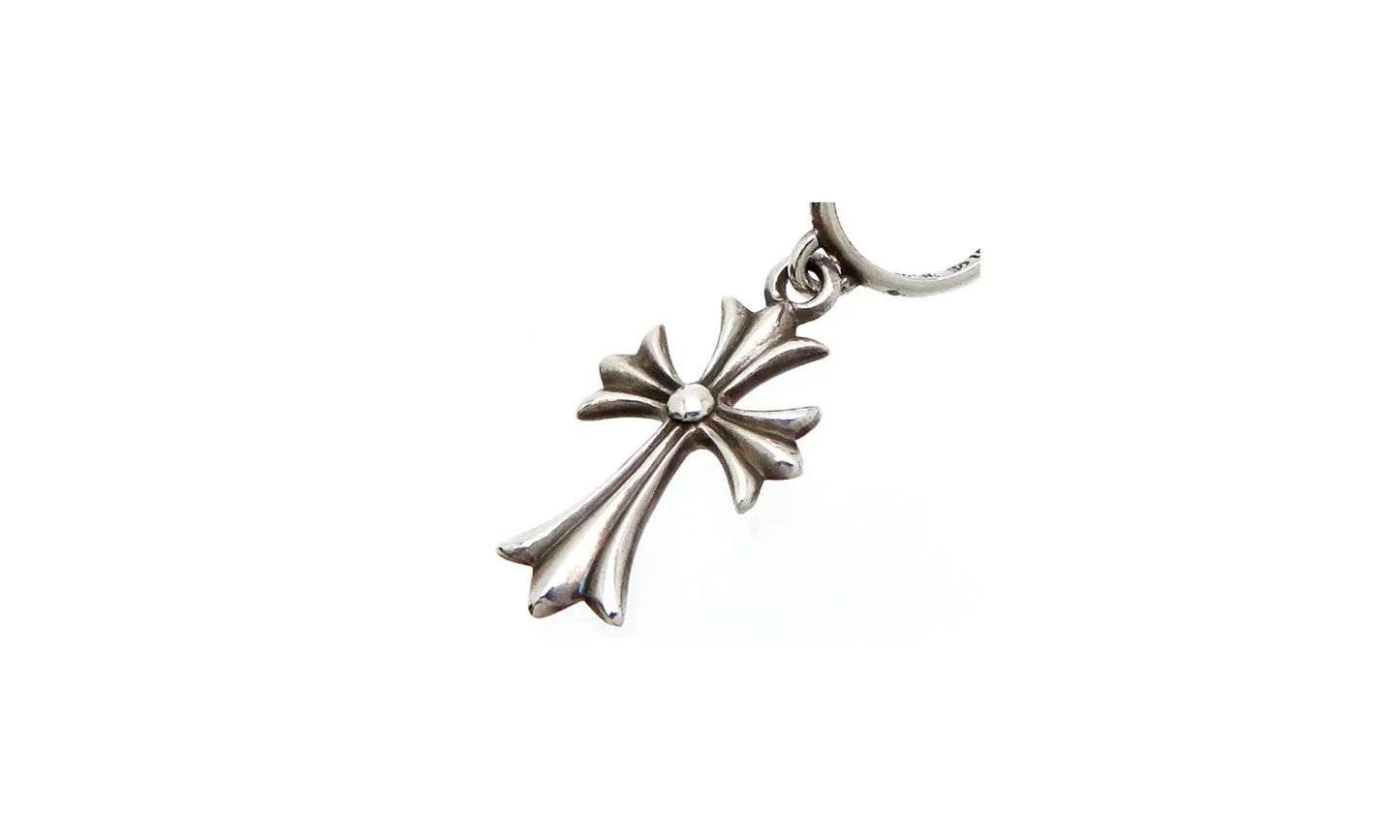 Tiny CH Cross Hoop Earring "Single Earring - Silver" CHRM0670